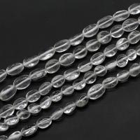 Naturlige klar kvarts perler, Clear Quartz, Uregelmæssig, du kan DIY, hvid, 10x9x9mm, Solgt Per 38 cm Strand