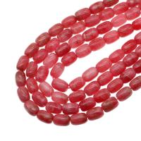 Rhodonite Beads, Drum, du kan DIY, rød, 17x12x12mm, Solgt Per 38 cm Strand