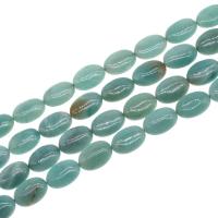 Aquamarine Beads Flat Oval DIY blue Sold Per 38 cm Strand