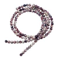 Perles bijoux en pierres gemmes, Pierre naturelle, Rond, DIY, couleurs mélangées, 4x4x4mm, Vendu par 38 cm brin
