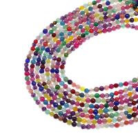 Mischedelstein Perlen, Naturstein, rund, DIY & facettierte, gemischte Farben, 4x4x4mm, verkauft per 38 cm Strang