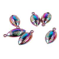 Zinc Alloy Jewelry Necklace Rugby Ball Unisex multi-colored nickel lead & cadmium free Length Approx 17.72 Inch Sold By PC