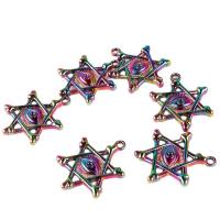 Zinc Alloy Jewelry Necklace Hexagram Unisex & hollow multi-colored nickel lead & cadmium free Length Approx 17.72 Inch Sold By PC