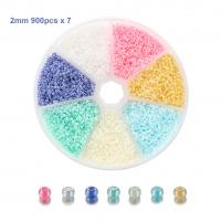 Mixed Glass Seed Beads, Seedbead, Round, DIY, more colors for choice, 2mm, 6300PCs/Box, Sold By Box
