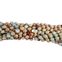 Koreite Beads, with Seedbead, Lantern, polished, DIY & faceted, mixed colors, 6mm, Length:14.96 Inch, Sold By PC
