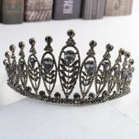 Bridal Tiaras, Tibetan Style, plated, for woman & with rhinestone, nickel, lead & cadmium free, 270x80mm, Sold By PC