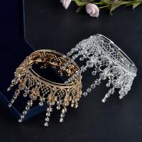 Bridal Tiaras, Tibetan Style, plated, for woman & with rhinestone, more colors for choice, nickel, lead & cadmium free, 95x90mm, Sold By PC