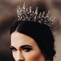 Bridal Tiaras Zinc Alloy plated for woman & with rhinestone nickel lead & cadmium free Sold By PC