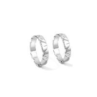 Anéis Couple dedo, 925 de prata esterlina, cromado de cor platina, Ajustável, vendido por PC
