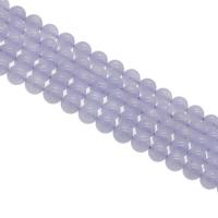 Fluorit Perlen, lila Fluorit, rund, DIY, violett, 6mm, verkauft per 38 cm Strang