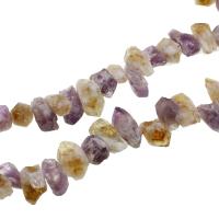 Edelstein Perle, Unregelmäßige, DIY, gemischte Farben, 25x15x12mm, verkauft per 38 cm Strang
