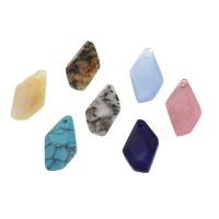 Gemstone Pendants Jewelry, more colors for choice, 19x11x5mm, Sold By PC