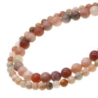 Perles bijoux en pierres gemmes, pierre gemme, DIY, couleurs mélangées, 6mm, Vendu par 38 cm brin