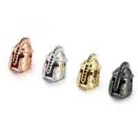 Perles cubes en laiton zircon Micro Pave, Placage, bijoux de mode & pavé de micro zircon, plus de couleurs à choisir, 15x10mm, Vendu par PC