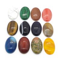 Natural Gemstone Cabochons, Oval, polished, DIY & different materials for choice, more colors for choice, 20x30mm, Sold By PC