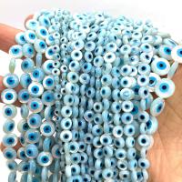 White Lip Shell Beads, Evil Eye, DIY & different size for choice & enamel, 4-10mm, Sold By PC