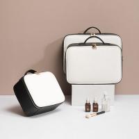 PU Kosmetisk opbevaringspose, Bærbare & Støvtæt & forskellig størrelse for valg & for kvinde, hvid og sort, Solgt af PC