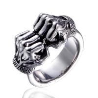 Палец кольцо из нержавеющей стали, Нержавеющая сталь 304, Рука, разный размер для выбора & Мужский, оригинальный цвет, 12mm, размер:7-13, продается PC