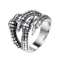 Палец кольцо из нержавеющей стали, Нержавеющая сталь 304, коготь, разный размер для выбора & Мужский, оригинальный цвет, размер:7-13, продается PC