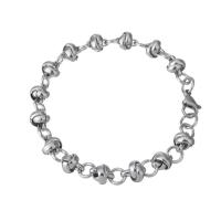 Stainless Steel Jewelry Bracelet Unisex original color Length Approx 8 Inch Sold By PC