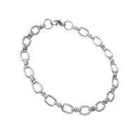Stainless Steel Jewelry Bracelet Unisex original color Length Approx 8.6 Inch Sold By PC