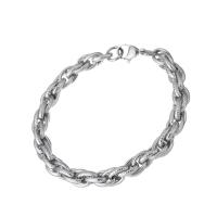 Stainless Steel Jewelry Bracelet Unisex original color Length Approx 8.3 Inch Sold By PC