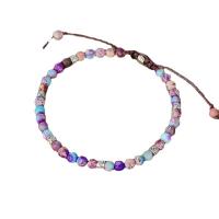 Impression Jasper Bracelet with Zinc Alloy for woman mixed colors 4mm Length 18-22 cm Sold By PC