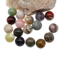 Mieszane Koraliki Gemstone, Kamień szlachetny, Koło, bez otworu, dostępnych więcej kolorów, 25x25x25mm, sprzedane przez PC