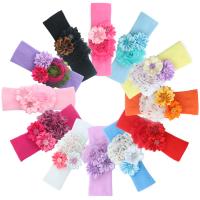 Nylon Headband, with Acrylic, Flower, cute & for children, more colors for choice, 139.70mm, Sold By PC