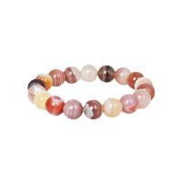 Persian Gulf Agate Bracelet, Round, vintage & Unisex & different size for choice & radiation protection, pink, Length:Approx 7.09 Inch, Sold By PC