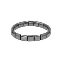 ematite non magnetico braccialetto, unisex, nero, Lunghezza Appross. 7.09 pollice, Venduto da PC