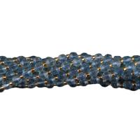 Topaze Beads with Seedbead Lantern polished DIY & faceted 6mm Sold Per 14.96 Inch Strand