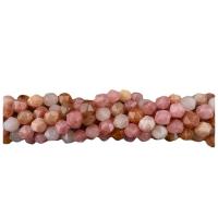 Sunstone Beads, Round, polished, Star Cut Faceted & DIY, 8mm, Sold Per 14.96 Inch Strand