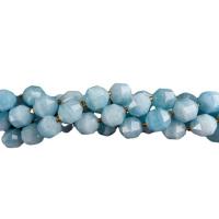 Aquamarine Beads with Seedbead Lantern polished DIY & faceted 6-10mm Sold Per Approx 14.96 Inch Strand