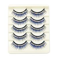 False Eyelashes, Chemical Fiber, 3D effect & different styles for choice & for woman, 5Pairs/Box, Sold By Box