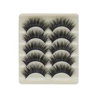 False Eyelashes, Artificial Fibre, different styles for choice & for woman, 15mm, 105x90x15mm, 5Pairs/Set, Sold By Set