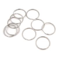 Zinc Alloy Split Ring, zilver, 25mm, Verkocht door PC