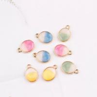 Tibetan Style Enamel Pendants, plated, more colors for choice, 10-35mm, 100PCs/Bag, Sold By Bag