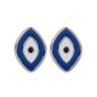 Tibetan Style Evil Eye Beads, enamel, mixed colors, 100PCs/Bag, Sold By Bag