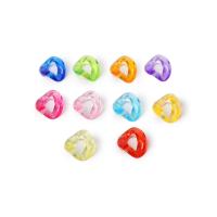 Acryl Linking Ring, DIY, gemengde kleuren, 18mm, 100pC's/Bag, Verkocht door Bag