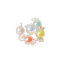 collier en perle acrylique , bonbon, DIY, couleurs mélangées, 17mm, 100PC/sac, Vendu par sac