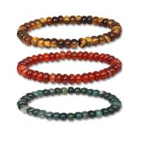 Gemstone Bracelets, Natural Stone, Unisex & radiation protection, more colors for choice, Length:Approx 7.09 Inch, Sold By PC