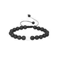 Gemstone Bracelets, Natural Stone, Round, Adjustable & different materials for choice & Unisex & radiation protection, more colors for choice, 8mm, Length:Approx 6.3 Inch, Sold By PC