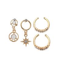Zinc Alloy Earring Set for woman & with rhinestone golden nickel lead & cadmium free Approx Sold By Set