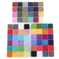 Solid Color Glass Seed Beads, Seedbead, stoving varnish, DIY, more colors for choice, 3mm, 12000PCs/Box, Sold By Box