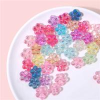 Plated Acrylic Beads Flower DIY 15mm Sold By Bag