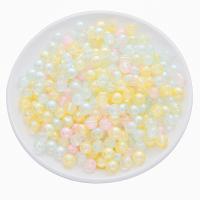 Perles acryliques peintes, Acrylique, DIY, couleurs mélangées, 10mm, Environ 38PC/sac, Vendu par sac