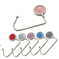 Zinc Alloy Bag Hanger with Plastic anti-skidding & with rhinestone Sold By PC