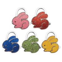 Tibetan Style Bag Hanger, Rabbit, Collapsible & anti-skidding, more colors for choice, 65x55x10mm, Sold By PC