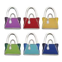 Tibetan Style Bag Hanger, Handbag, Collapsible & anti-skidding & enamel & with rhinestone, more colors for choice, 70x45x13mm, Sold By PC